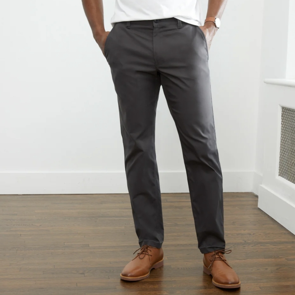 Bluffworks | Ascender Chinos Regular Fit Charcoal Gray 35 x 36 Stretch Travel